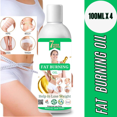 7Herbmaya Active Slim Natural Oil for Improved Body Contouring and Skin Tightening(4 x 100 ml)