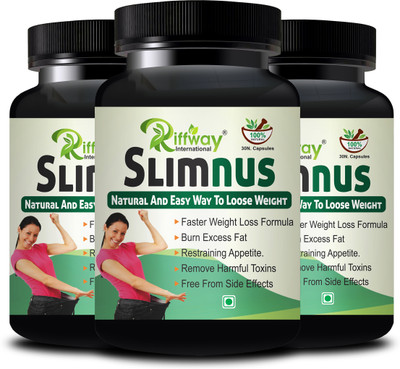 Riffway Slimnus Health Dava : Weight Loss Capsule Fast Fat Burner(Pack of 3, 90 Capsules)