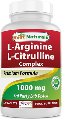 Best Naturals L-Arginine L-Citrulline Complex 1000 mg(120 Tablets)