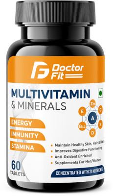 DOCTORFIT Multivitamin & Multimineral for Energy and Immunity for Men and Women(60 Tablets)