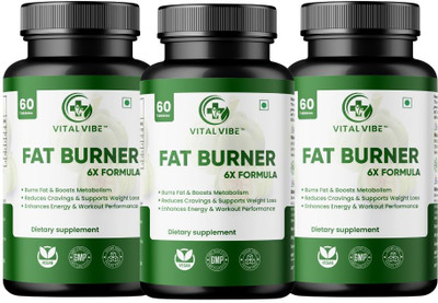 VITAL VIBE Garcinia Cambogia Tablets for Weight Loss | Appetite Suppressant & Fat Burner |(3 x 60 Tablets)