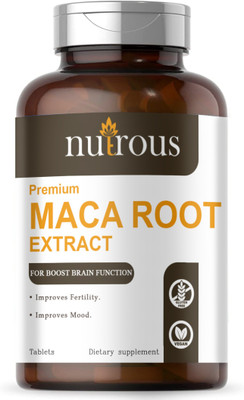 Nutrous Maca Root Tablets Enriched with Maca Root Extract (S115)(60 Tablets)