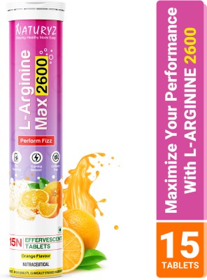 NATURYZ L-Arginine Max 2600 Boost Stamina Increase Blood Flow & Improve Performance(15 Tablets)