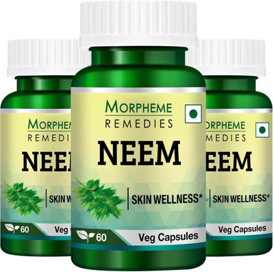 Morpheme Remedies Neem Extract 500 mg (Pack Of 3)(3 x 60 No)