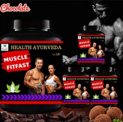 Vitara Healthcare Muscle FitFast, Body Weight Gainer Protein, Flavor Chocolate, Pack of 4(4 x 125 g)