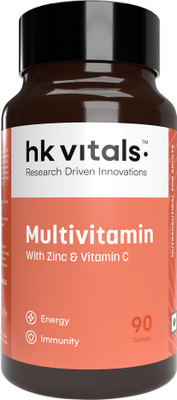 HEALTHKART HK Vitals Multivitamin with Ginseng Extract(90 No)