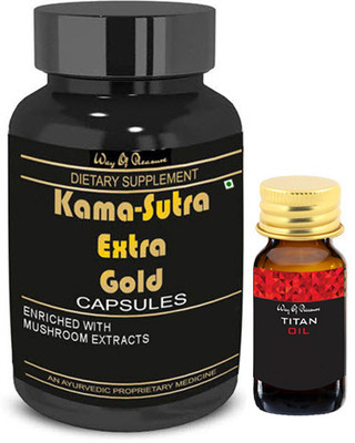 Way Of Pleasure KS Gold Capsule Red Oil For Men(30 Capsules)