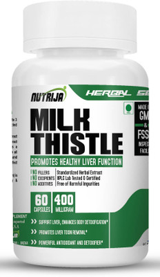 NutriJa Milk Thistle Silymarin 400mg -(60 Capsules)