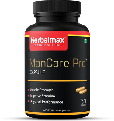 Herbal max ManCare Pro for Strength, Energy & Performance -Veggie Capsules (Pack Of 1)(30 No)