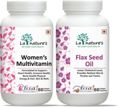 La Natures Women's Multivitamin + Flax Seed Oil(2 x 30 Capsules)