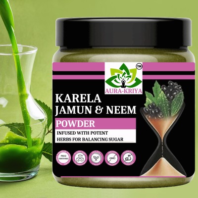 Aura Kriya Karela Jamun Neem Powder With Potent Herbs Helps Regulate Sugar Management(100 g)