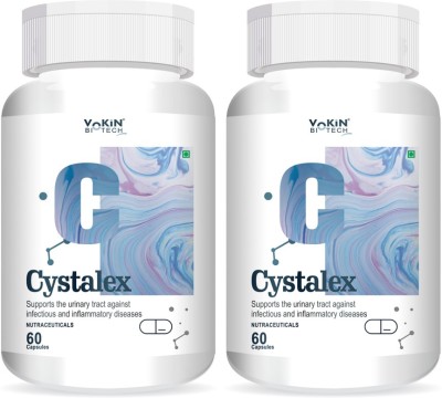 Vokin Biotech Cystalex 60 Capsule Improve the Overall Health of the Urinary System (Pack of 2)(2 x 60 Capsules)