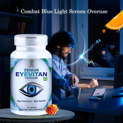 Zenius Eyevitan Capsule Eye Care Essentials Capsule for Retina and Vision Health(60 Capsules)
