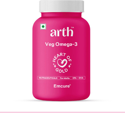 ARTH Omega 3 Capsules Improves Heart Health & Immunity | By Emcure Pharma(30 No)