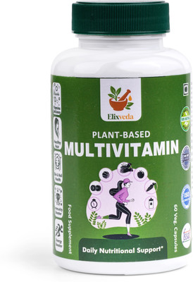 Elixveda Plant-Based Multivitamin(60 Capsules)