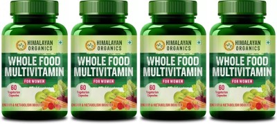 Himalayan Organics Multivitamin For Women With Vitamin B1, B2, B3, - 60 Capsules x Pack of 4(4 x 60 Capsules)