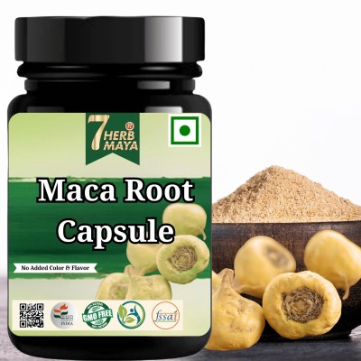 7Herbmaya Natural Maca root Extract Capsule for Men & Women | Maca Root Tablets(5 x 60 Capsules)