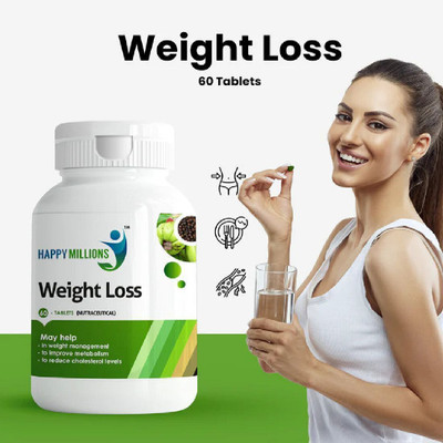 Happy Millions Weight Loss 60 Tablet(90 g)