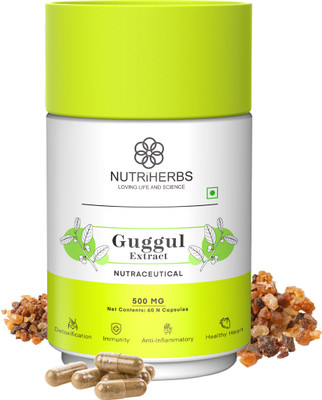 Nutriherbs Guggul Extract Support Joint health, Immunity Helps Weight Management(60 Capsules)