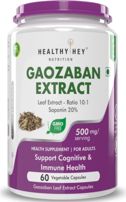 HealthyHey Nutrition Gaozaban leaf extract 10:1 60 Capsule 500 mg(500 mg)