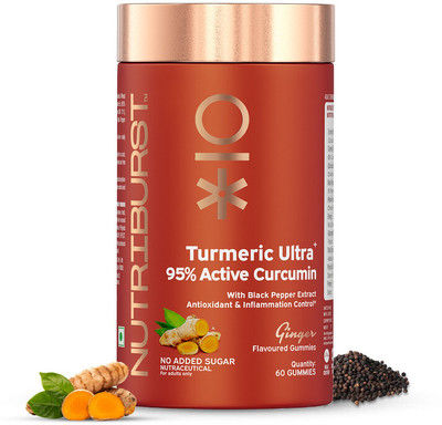 Nutriburst Turmeric Ultra Gummies with Curcumin for Joint Health(60 No)