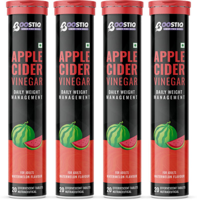 boostiq Apple Cider Vinegar Effervescent Tablet - For Weight Loss(4 x 20 Tablets)