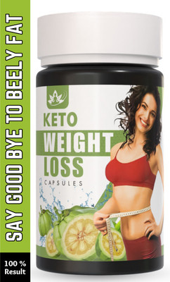 DIVYA SHAKTI AYURVEDA Keto Weight Loss - Fat Burner For Faster Weight Loss With 7 Ayurvedic Herbs(60 Capsules)
