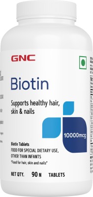 GNC Biotin 10000mcg Tablets(90 Tablets)