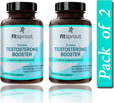 Fitsprout Testosterone Booster For Men, Testo Booster Power Support Tablets (S221)(2 x 60 Tablets)