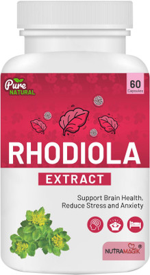nutramagik Rhodiola Rosea Extract Stress Support Boost Energy & Reduce Stress(60 Capsules)