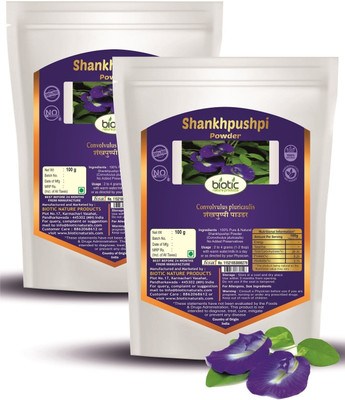 biotic Shankhpushpi (Convolvulus Pluricaulis) Powder - 200g(2 x 100 g)