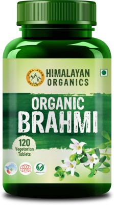 Himalayan Organics Organic Brahmi Tablets | Pure Herbs for Mind Wellness | Helps Improves Alertness(120 Tablets)