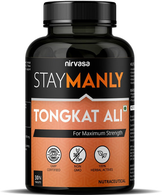 Nirvasa Staymanly Tongkat Ali Tablet for Men Strength & Stamina(30 Tablets)