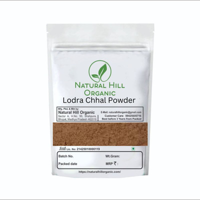 NATURAL HILL ORGANIC Lodhra Chaal Powder-150g-Herbal Skin & Women’s Wellness Herb-Natural-No Mixing(150 g)