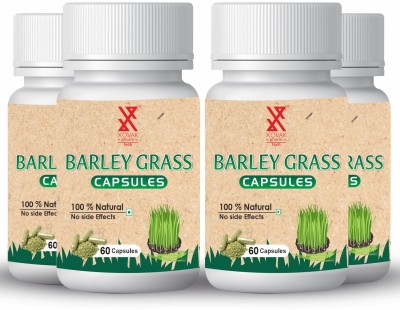 XOVAK PHARMTECH Barely Grass Capsules | Herbal Anti-Oxidant, Vitamin A, C, and E(4 x 60 Capsules)