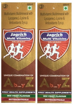 JAGSONPAL JAGRICH MULTIVITAMIN AND MULTIMINERAL SYRUP (2*200ML)(2 x 200 ml)