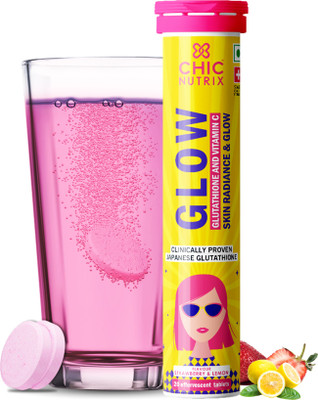 Chicnutrix Glow - 500mg Japanese Glutathione & Vit. C for Glowing & Radiance Skin(20 Tablets)
