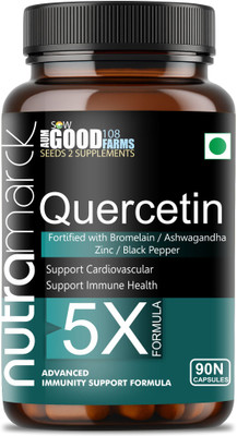 NUTRAMARCK Quercetin 5X Capsules | With Bromelain | Immunity Booster & Seasonal Allergies(90 Capsules)