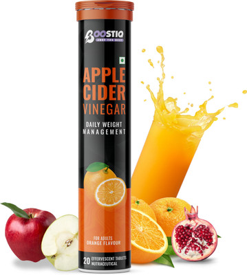 boostiq Apple Cider Vinegar Effervescent Tablet - For Weight Loss(Orange)(20 Tablets)
