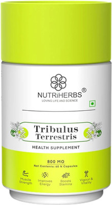 Nutriherbs Gokshura for Boost Stamina, Power & Vitality(60 Capsules)