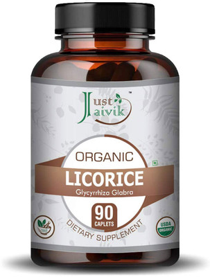 Just Jaivik Organic Licorice / Yastimadu / Mulethi(90 Tablets)