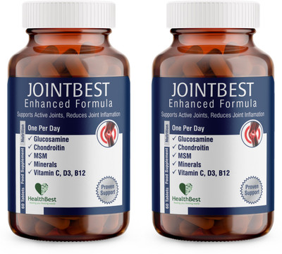 HealthBest Jointbest Joint Health Support Supplement 60 Tablets | Pack of 2(2 x 60 Tablets)