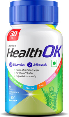 Health Ok Daily Multivitamin for Energy & Overall for Men(30 Tablets)