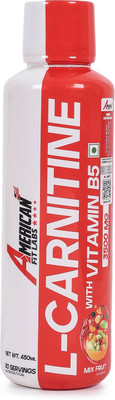 AMERICAN FIT LABS L-Carnitine With Vitamin B5 3500MG, Mix Fruit flavour, 450 ML(450 ml)