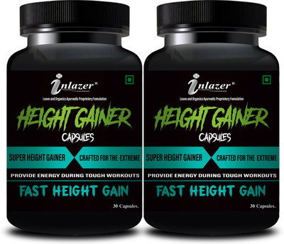 inlazer Gainer Height Capsule /Height Increase Medicine/ Lengthening bone, Height Growth(2 x 30 Capsules)