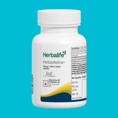 Herbalife Nutrition Omega 3 Fatty Acids Fish Oil Capsules-(60 Capsules)