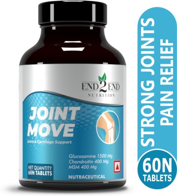 End2End Nutrition Joint Move with Glucosamine, Chondroitin & MSM For Joint & Cartilage Support(60 Tablets)