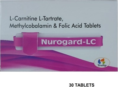 Trulip Pharma L-carnitine 500mg, Vitamin B12 1500mcg & Folic Acid Tablets Help In Muscle Cramp(30 Tablets)