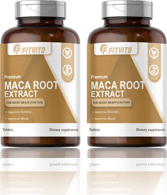 Fitvito Maca Root Tablets Enriched with Maca Root Extract (S256)(2 x 60 Tablets)