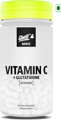 Ghost BASICS VITAMIN C + GLUTATHIONE, 60 Capsules(60 Capsules)